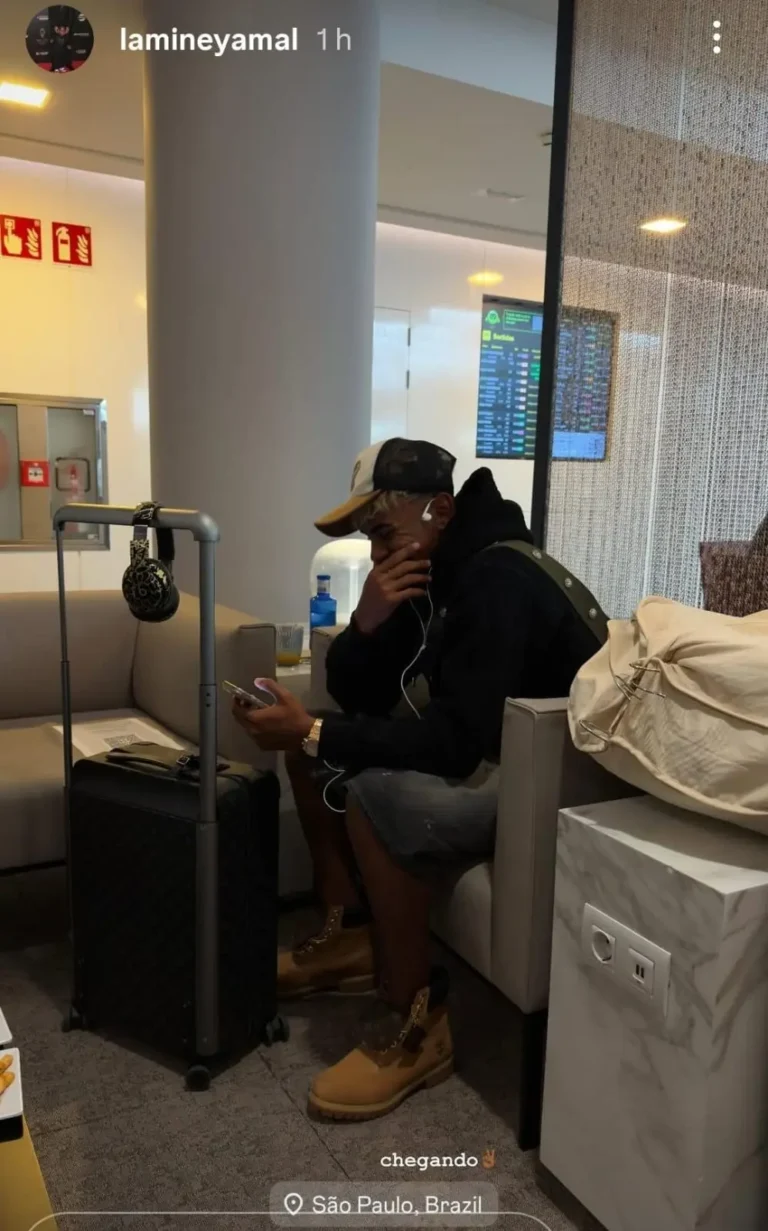 Lamine Yamal desembarca no Brasil para as férias