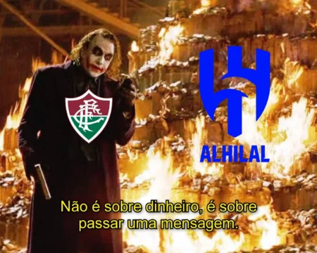 "Dedo do Renato e 'Chuta, Cano': as reações e memes em Fluminense x Al-Hilal"
