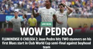 "Uow": Ingleses da Imprensa se impressionam com 'Gols Incríveis' de João Pedro na Eliminação do Fluminense