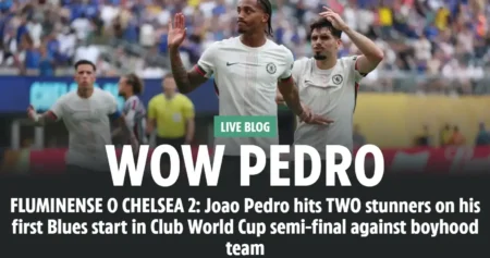 "Uow": Ingleses da Imprensa se impressionam com 'Gols Incríveis' de João Pedro na Eliminação do Fluminense