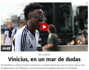 Vini Jr. completa 25 anos e mergulha em um mar de dúvidas