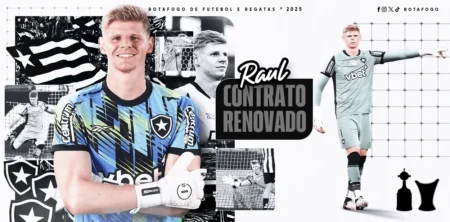 Botafogo estende contrato com goleiro Raul até março de 2027