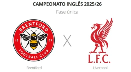 Brentford x Liverpool pela Premier League: Onde assistir e horário Brentford x Liverpool pela Premier League: Onde assistir e horário