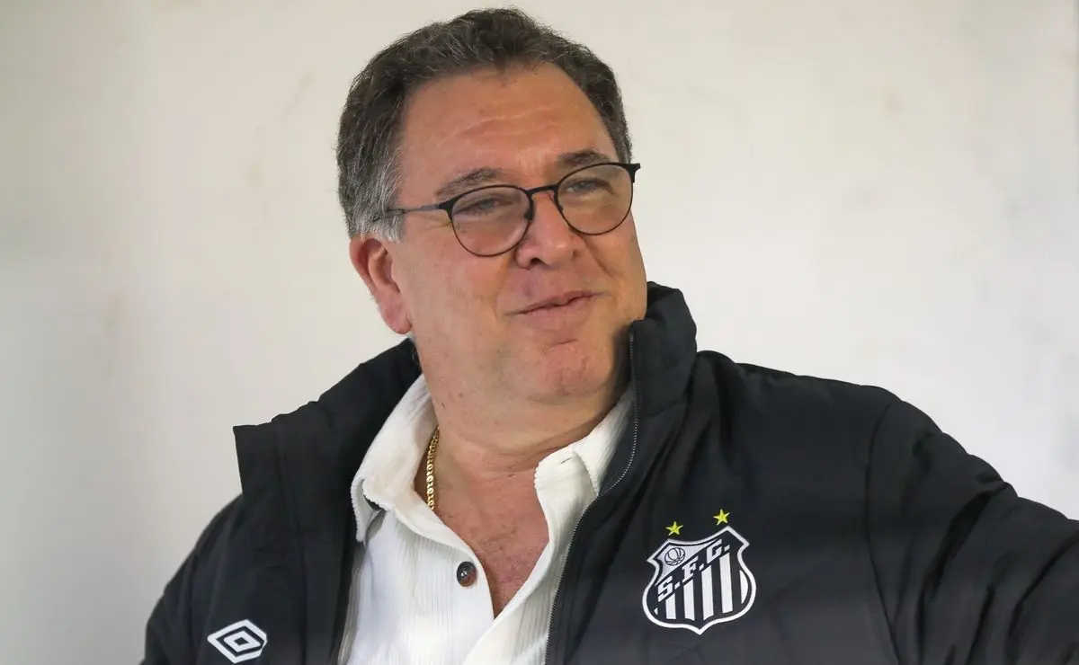 Marcelo Teixeira não tem medo do rebaixamento em 2025 e quer a presença do Santos na Sul-Americana
