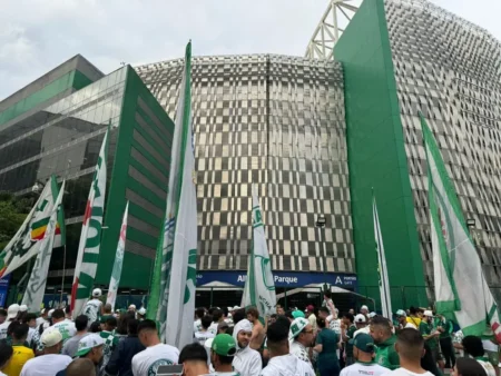Palmeiras: Torcida faz festa no último treino antes de semifinal da Libertadores com grito de guerra Palmeiras: Torcida faz festa no último treino antes de semifinal da Libertadores com grito de guerra