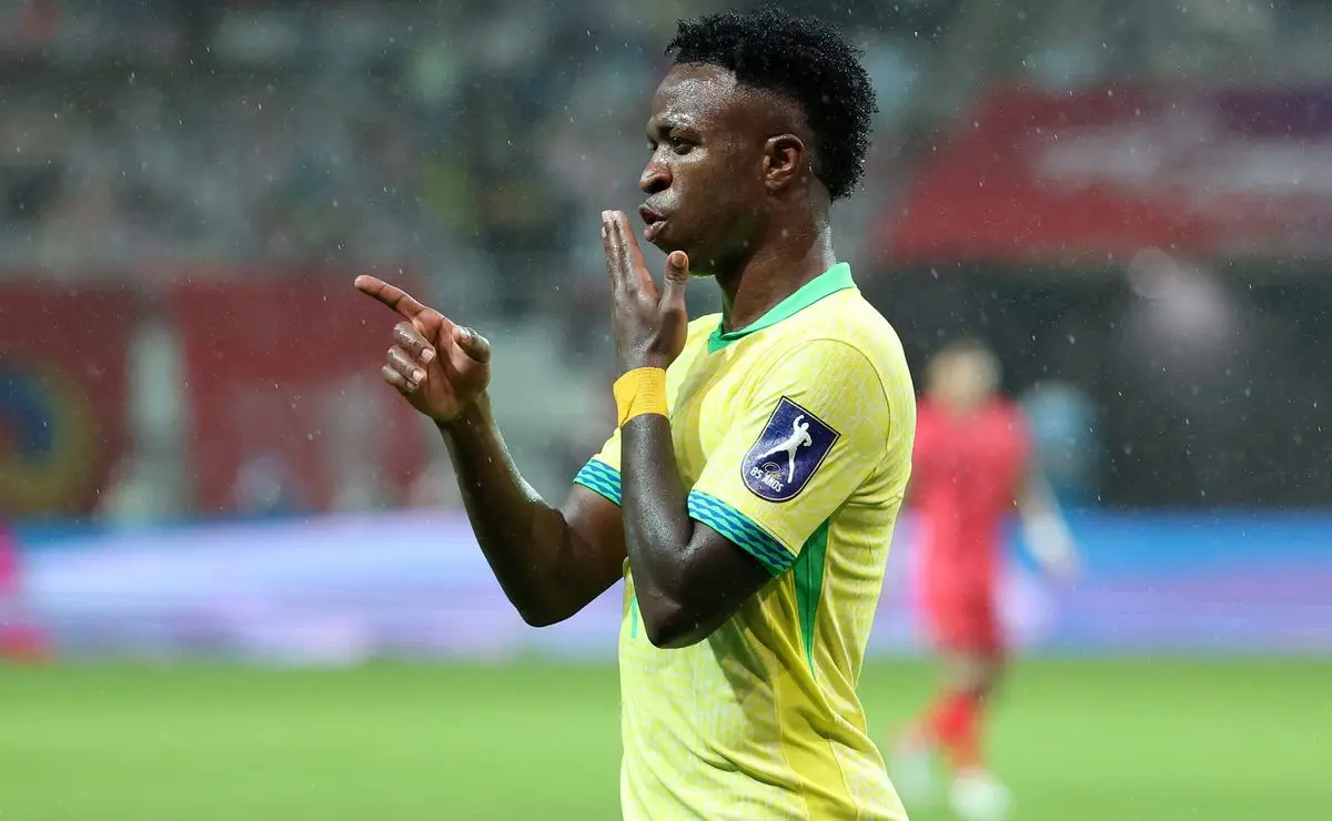 Vini Jr. Celebra Gol E Vitoria do Brasil contra Coreia do Sul Vini Jr. Celebra Gol E Vitoria do Brasil contra Coreia do Sul