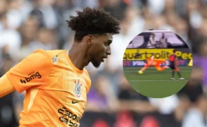 Defesa espetacular de Hugo Souza evita gol de bicicleta de Matheus Pereira em Corinthians x Cruzeiro