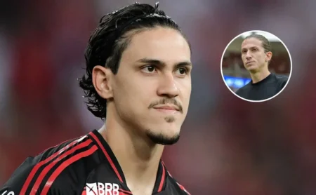 Filipe Luís gera incerteza e pressiona Pedro antes de PSG x Flamengo Filipe Luís gera incerteza e pressiona Pedro antes de PSG x Flamengo