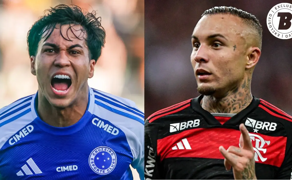 Flamengo oferece Cebolinha e R$ 143 milhões ao Cruzeiro por Kaio Jorge; veja números dos atletas em 2025