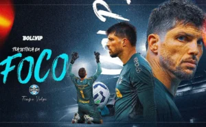 Tiago Volpi: o goleiro-artilheiro que retornou ao Brasil para sanar a instabilidade na meta do Grêmio