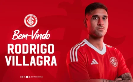 Internacional oficializa empréstimo de Rodrigo Villagra, com opção de compra ao atingir metas.