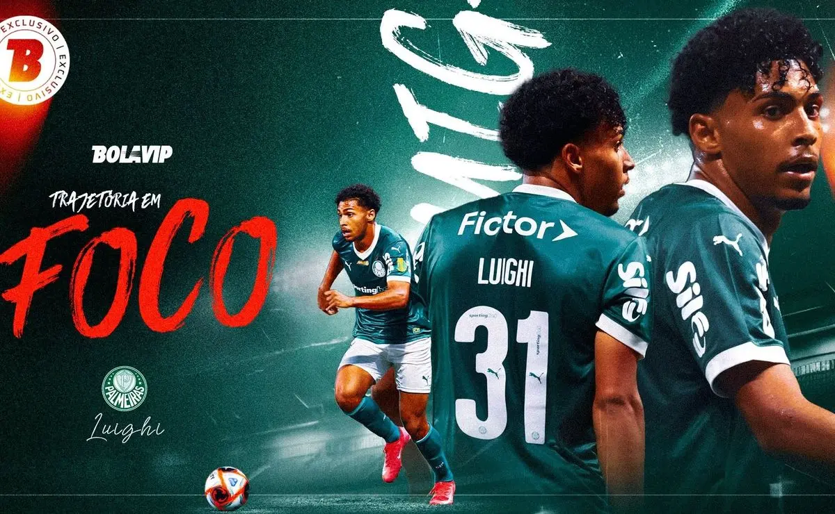 Luighi no Palmeiras: trajetória, formação nas categorias de base e ascensão do atacante