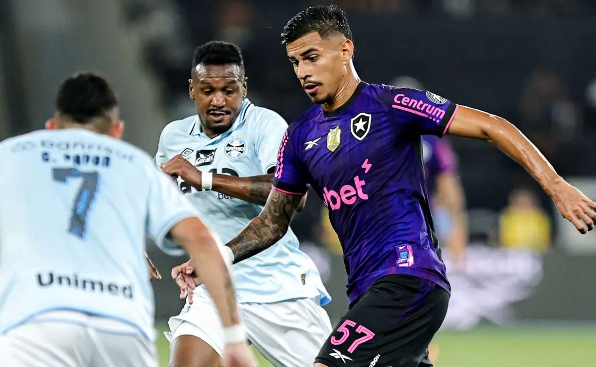 Grêmio x Botafogo: IA prevê vitória do Fogão na Arena pelo Brasileirão